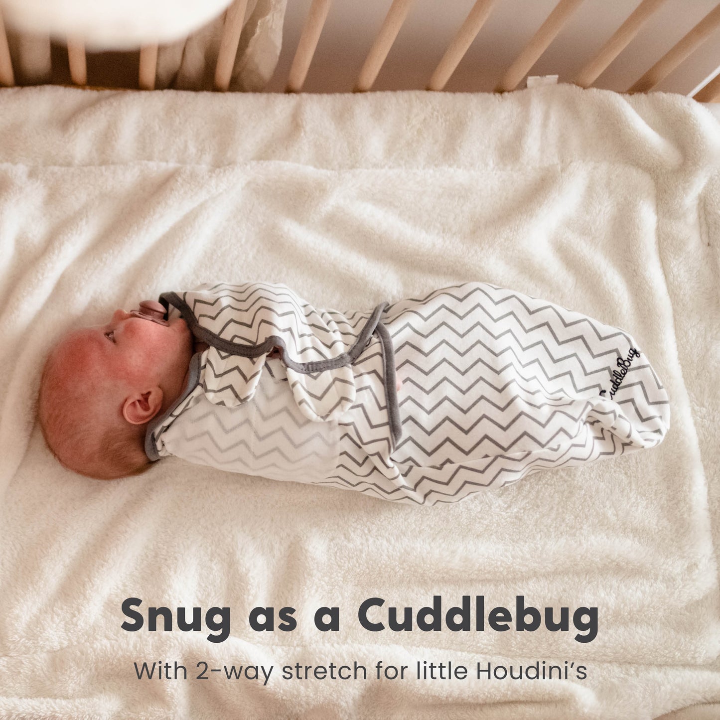 Adjustable Baby Swaddle Wrap (Spots & Stripes)