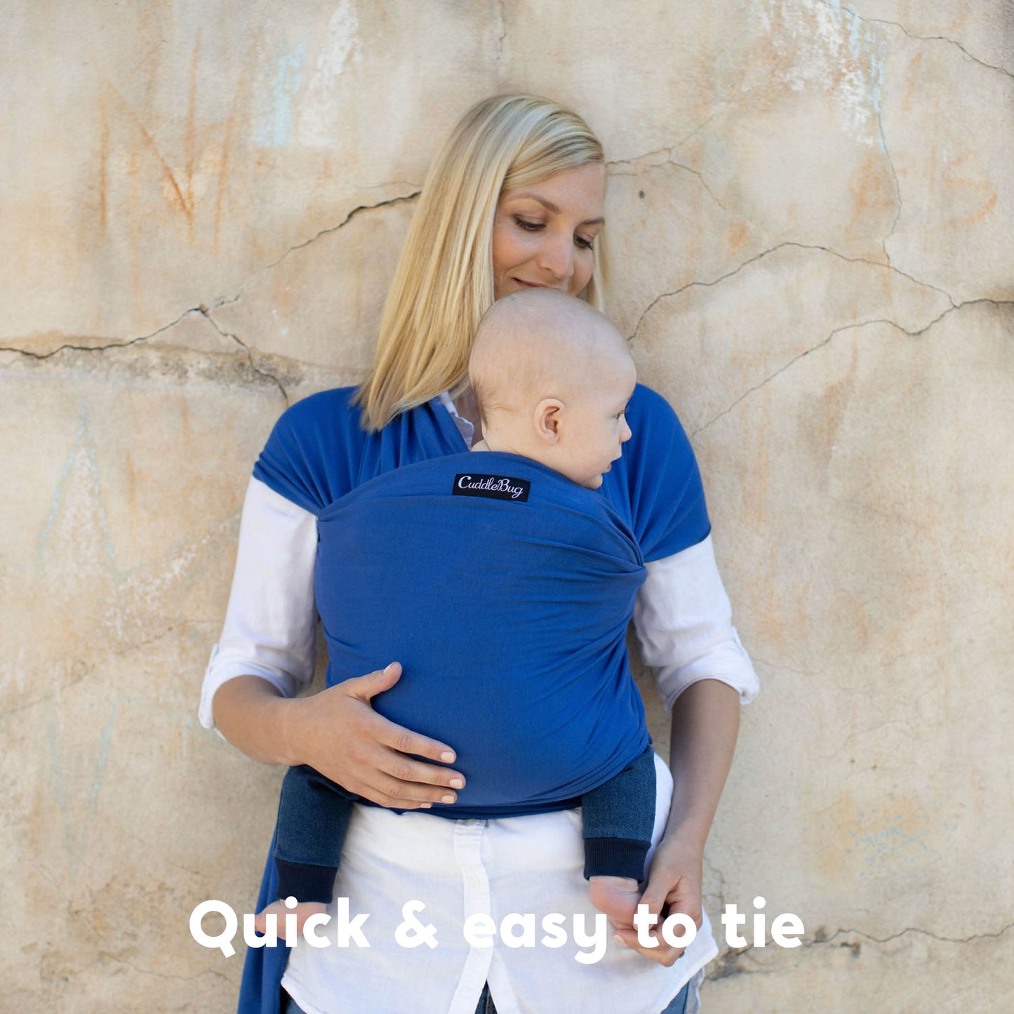 Cuddlebug Original Baby Wrap - Blue