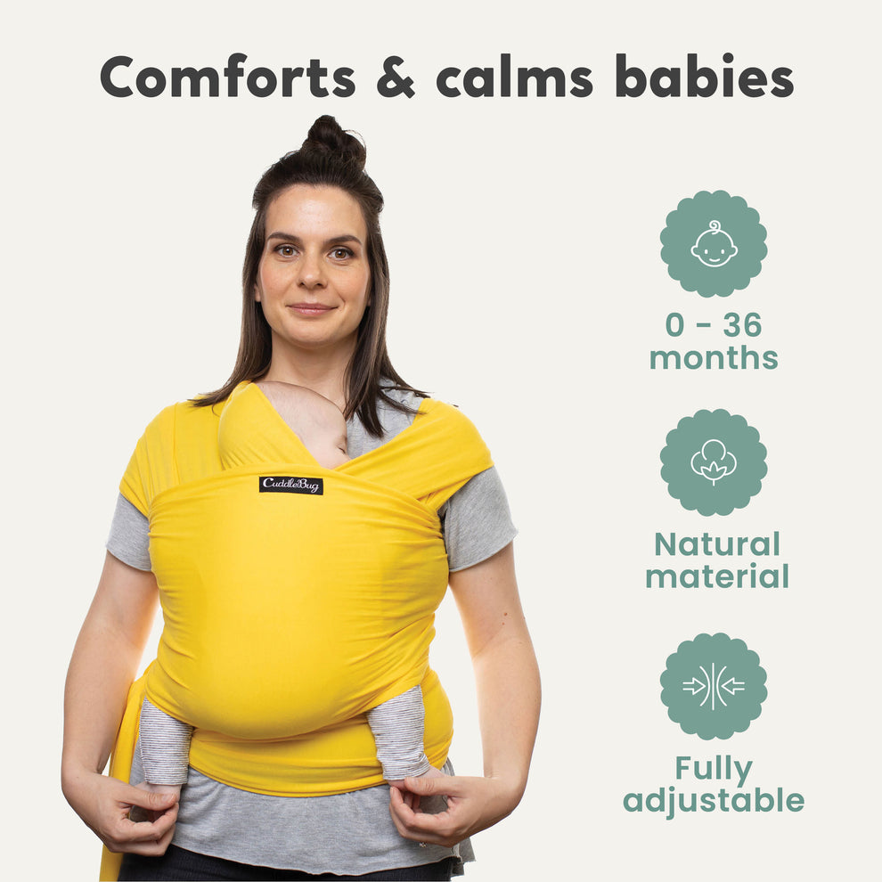 Cuddlebug Baby Wrap Carrier Sunshine – Cuddlebug.co